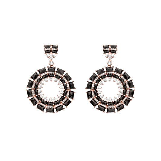 Pendientes acabado en oro 18k