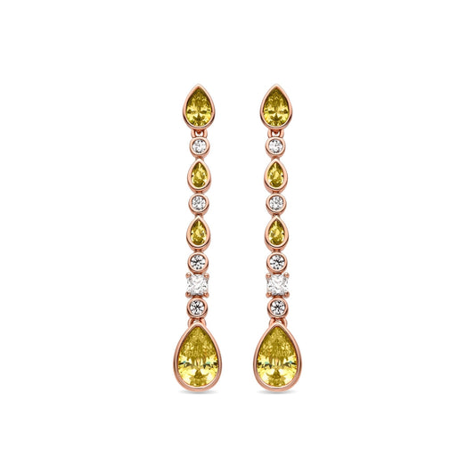 Pendientes acabado en oro 18k