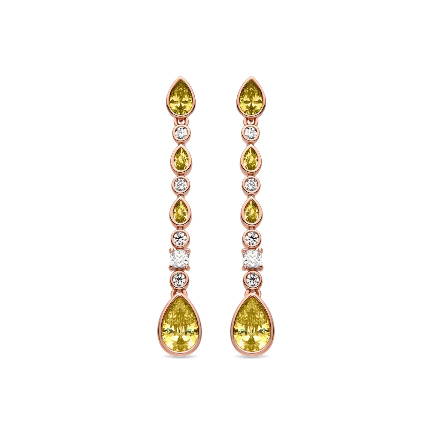 Pendientes acabado en oro 18k