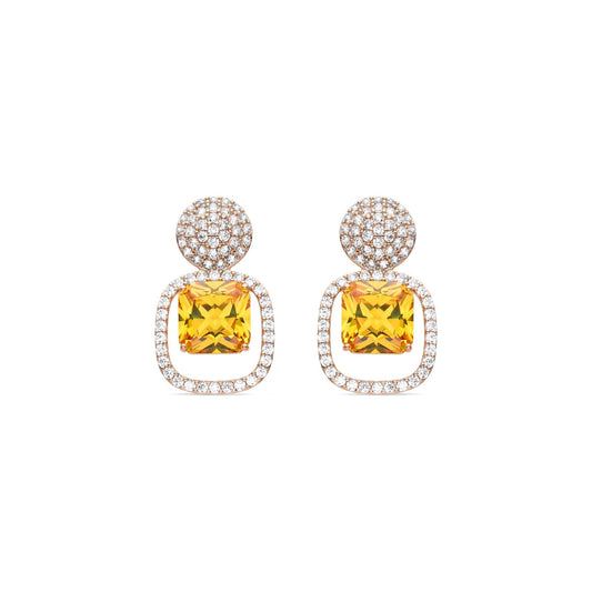 Pendientes acabado en oro 18k