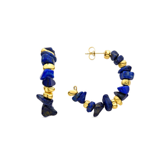 Pendientes acabado en oro 18k