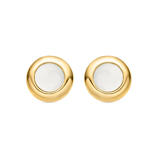 Pendientes acabado en oro amarillo de 18 kts