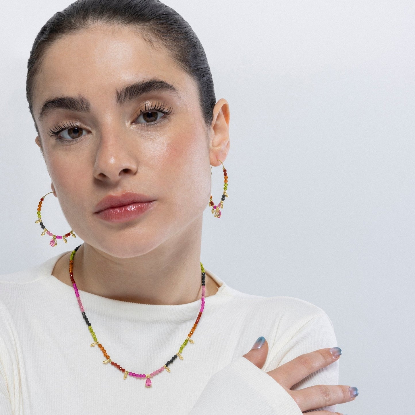 Pendientes acabado en oro amarilo 18k