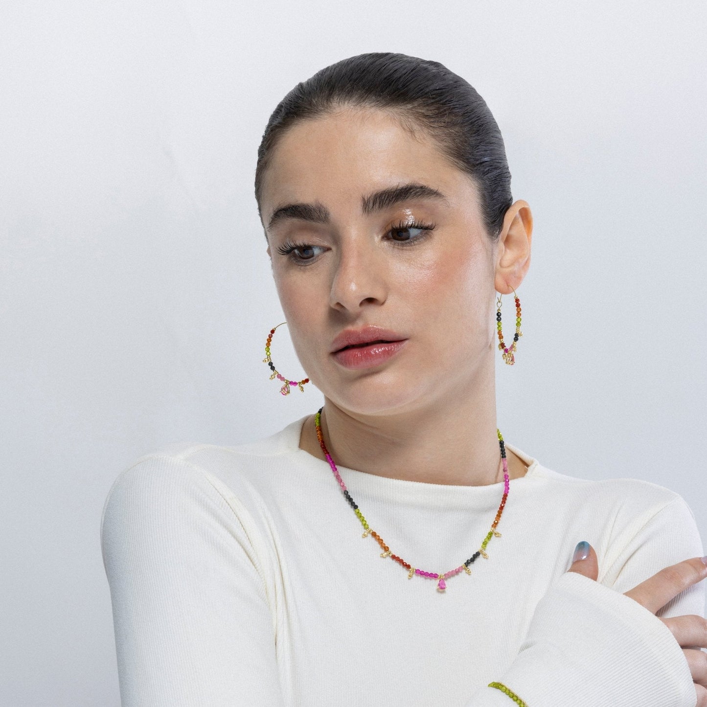 Pendientes acabado en oro amarilo 18k