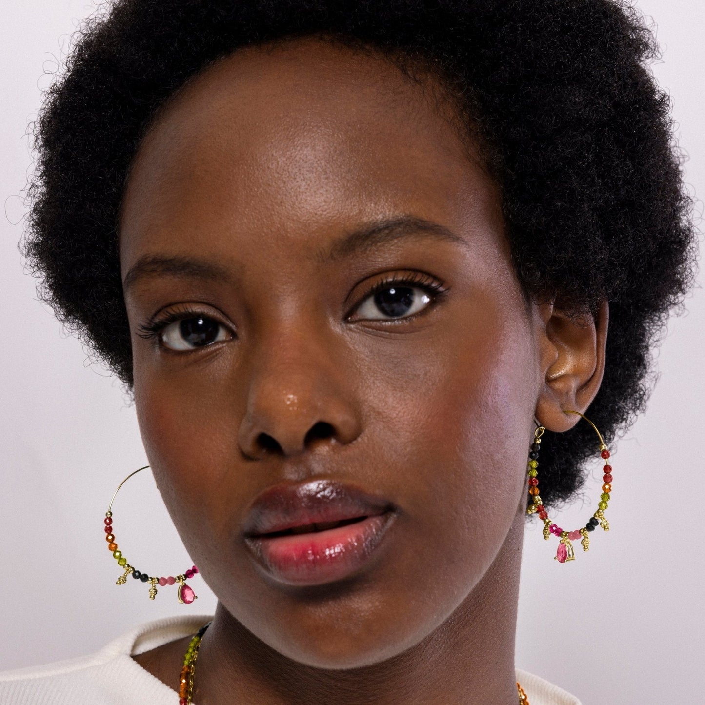 Pendientes acabado en oro amarilo 18k