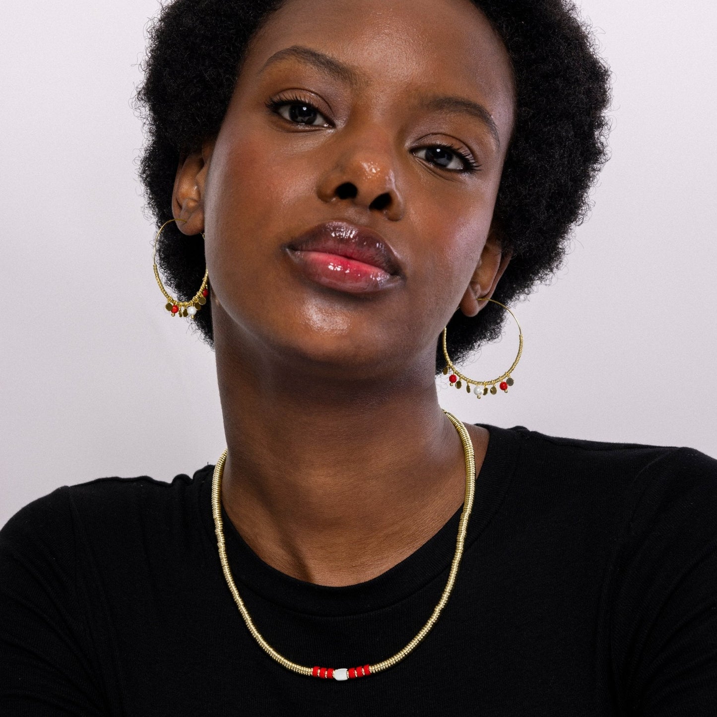 Pendientes acabado en oro amarilo 18k