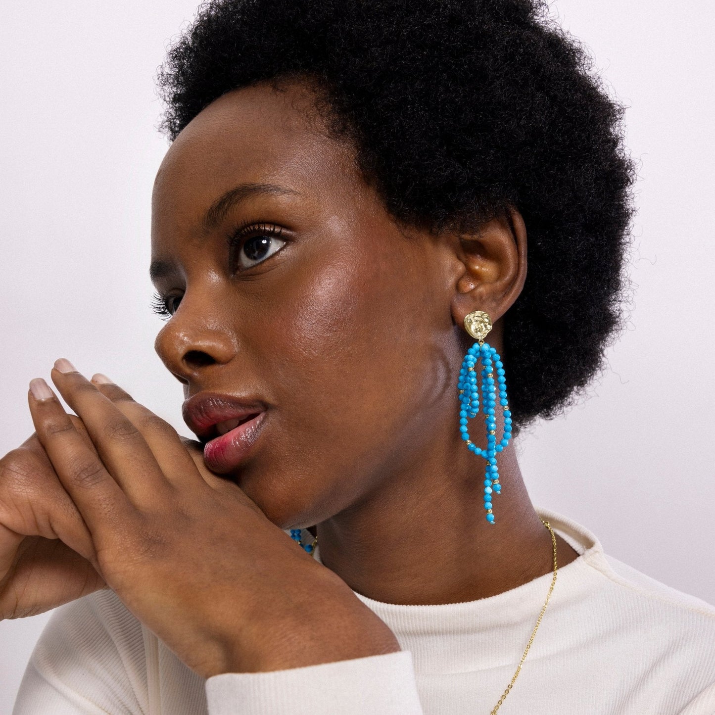 Pendientes acabado en oro amarilo 18k