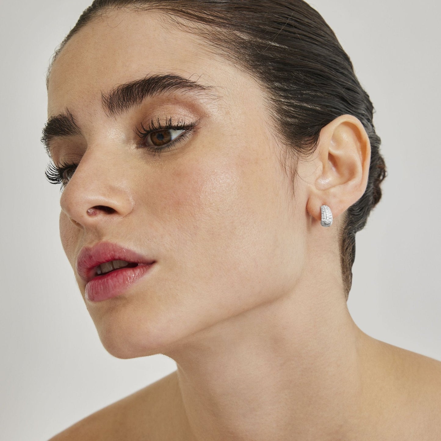 Pendientes acabado en rodio