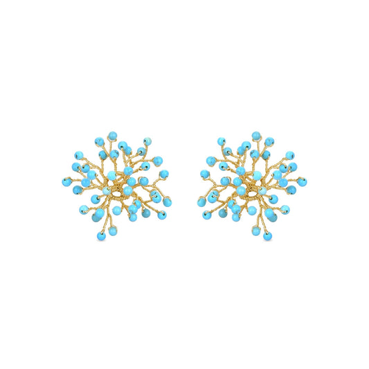 Pendientes acabado oro 18k