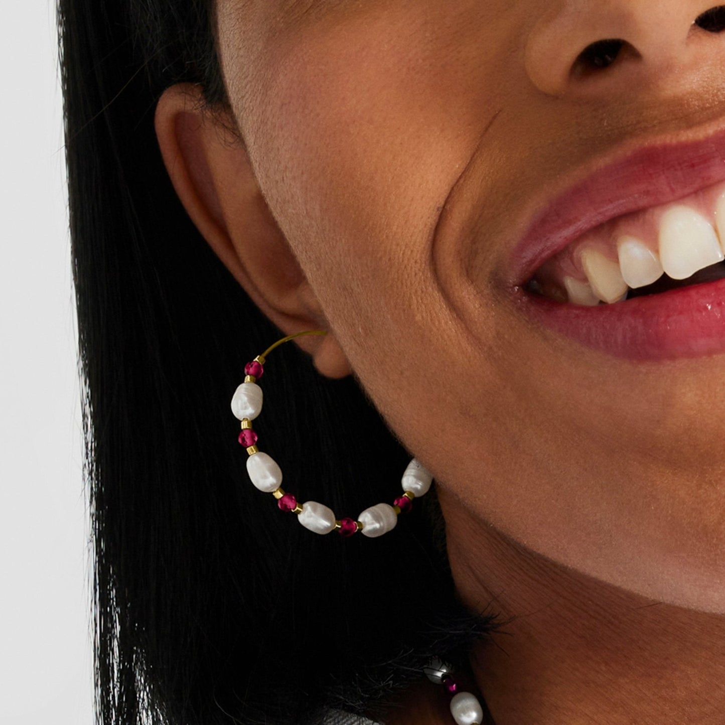 Pendientes acabado oro 18k