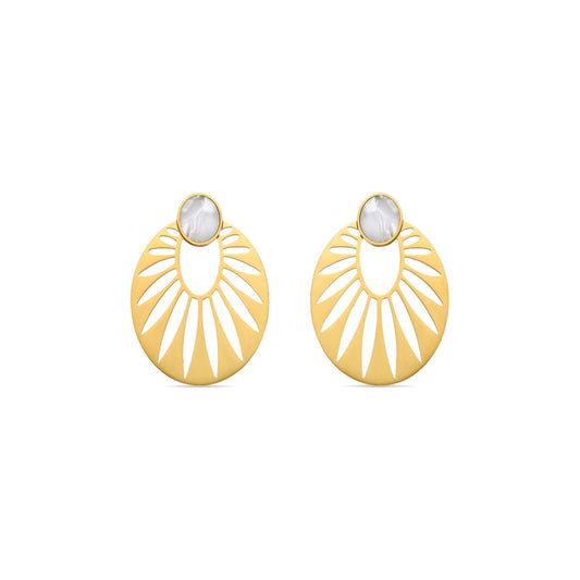 Pendientes acabado oro 18k