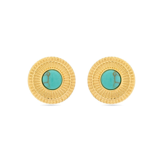Pendientes acabado oro 18k