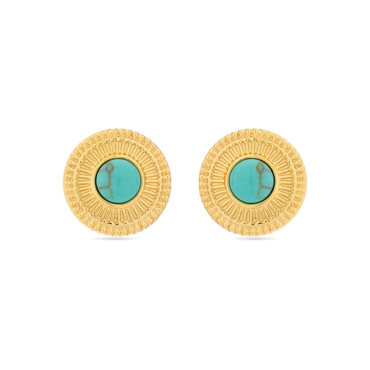 Pendientes acabado oro 18k
