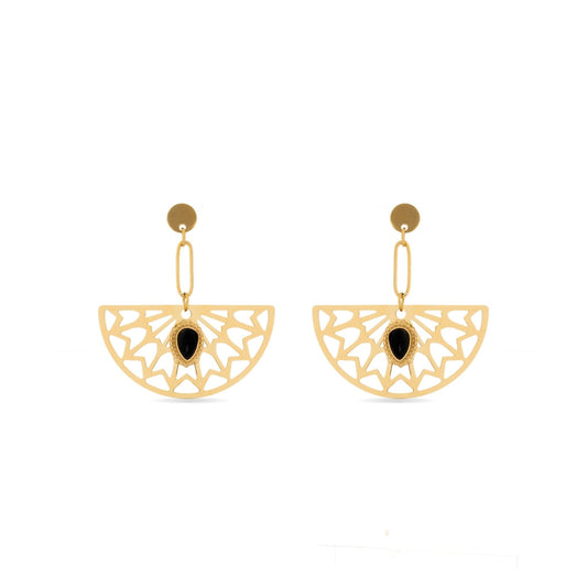 Pendientes acabado oro 18k