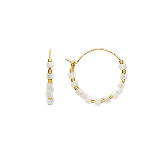 Pendientes acabado oro 18k