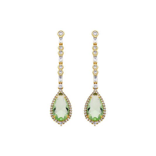 Pendientes acabado oro 18k