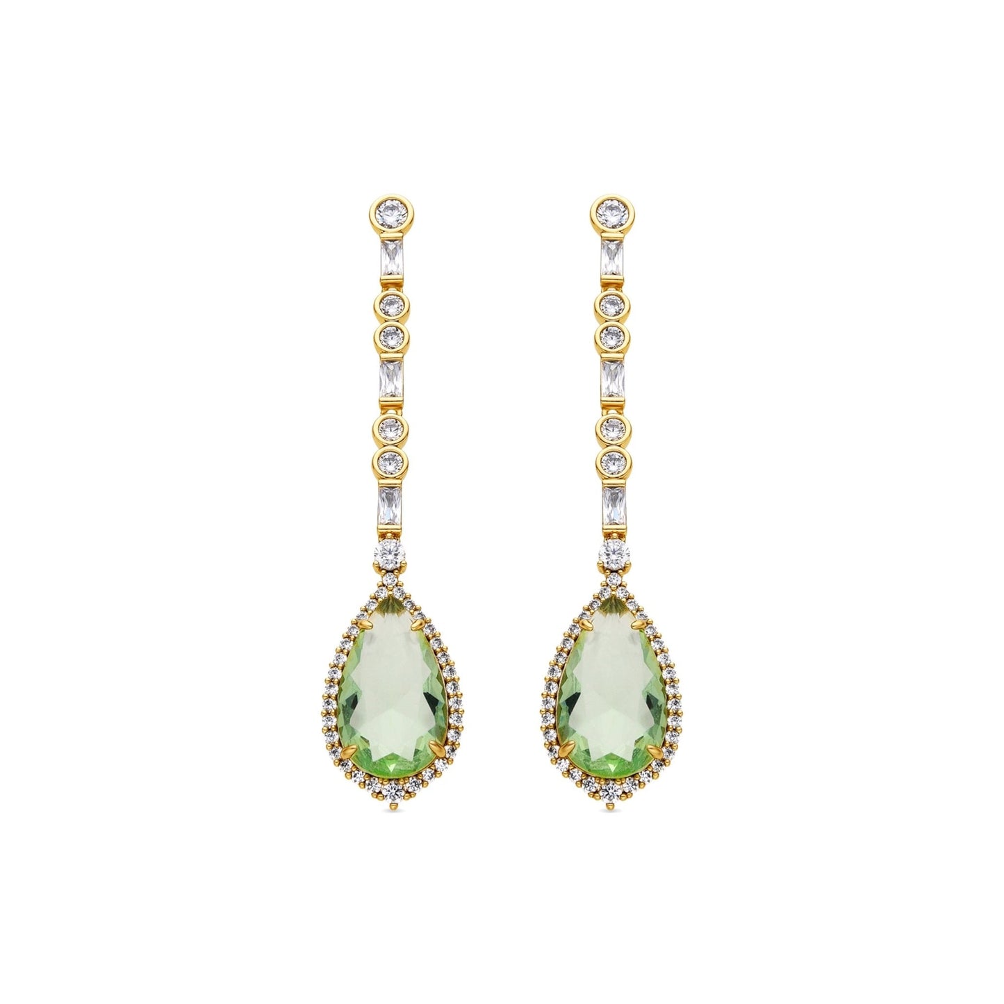 Pendientes acabado oro 18k