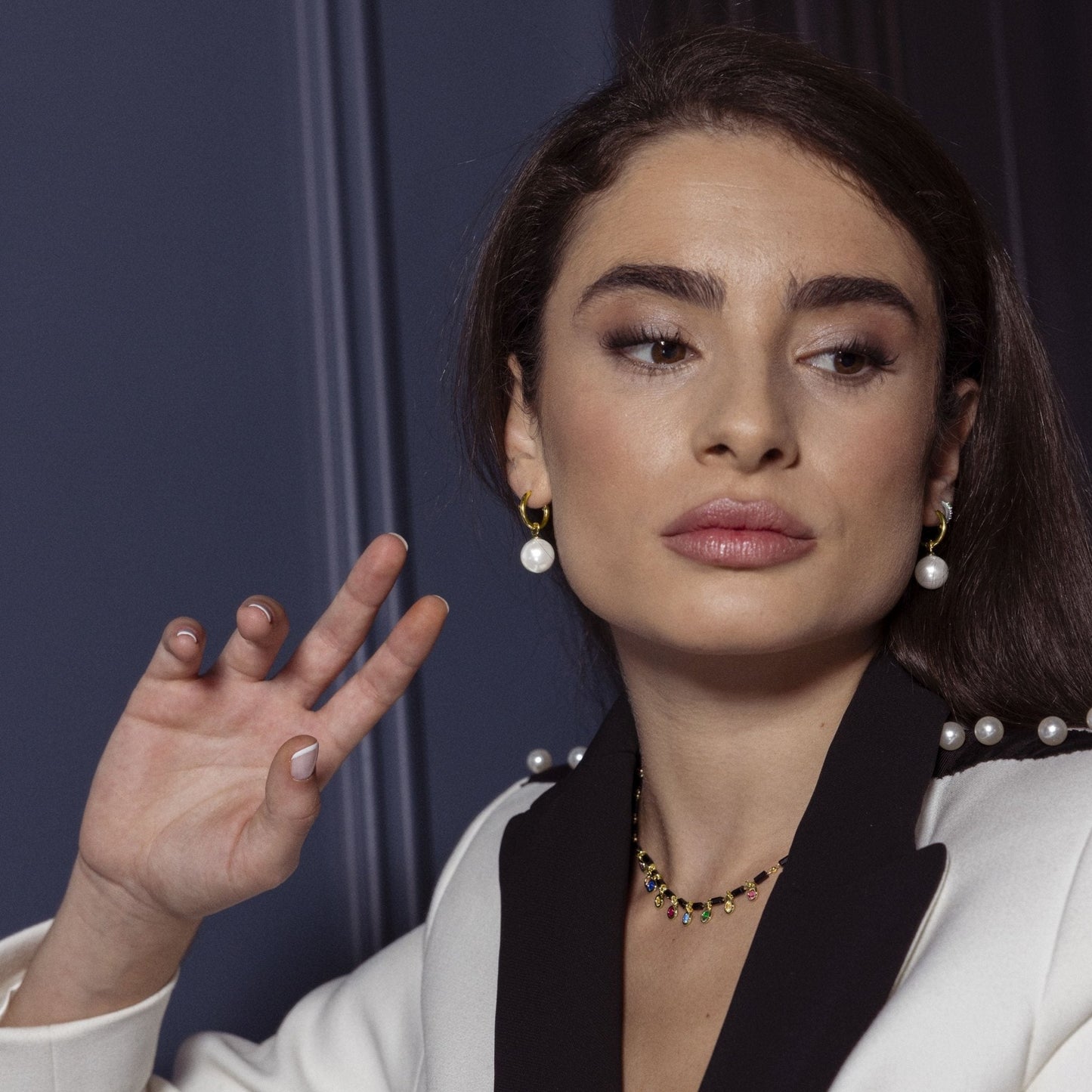 Pendientes acabado oro 18k