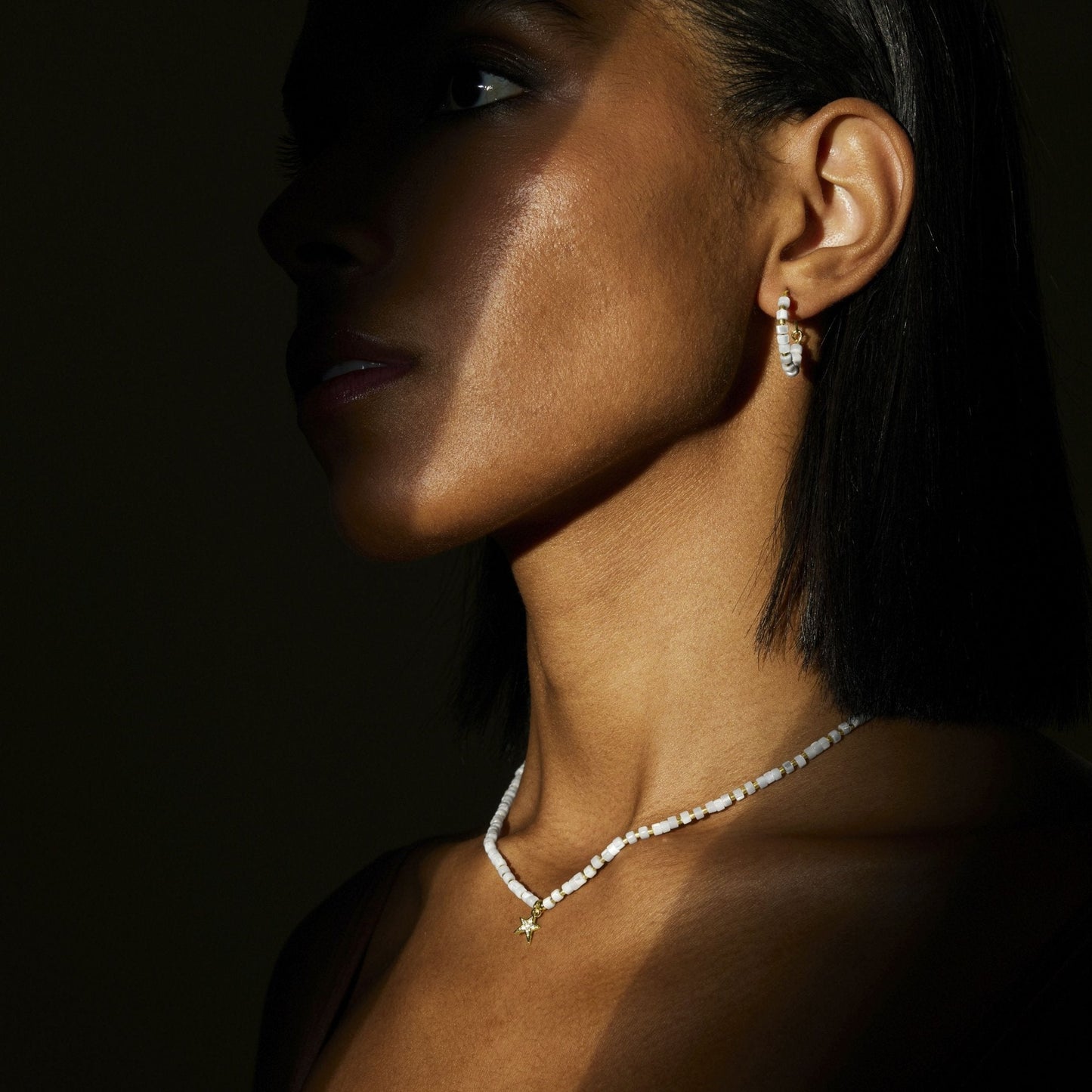 Pendientes acabado oro 18k