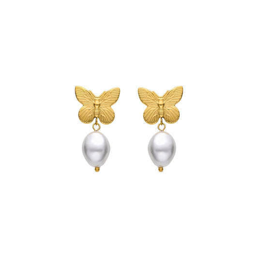 Pendientes acabado oro 18k