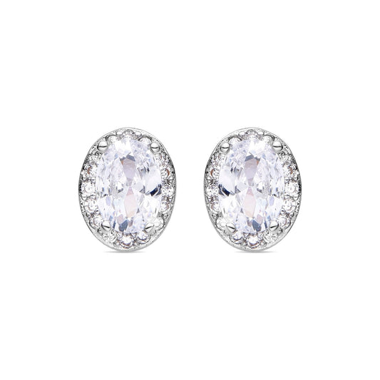 Pendientes acabado plata