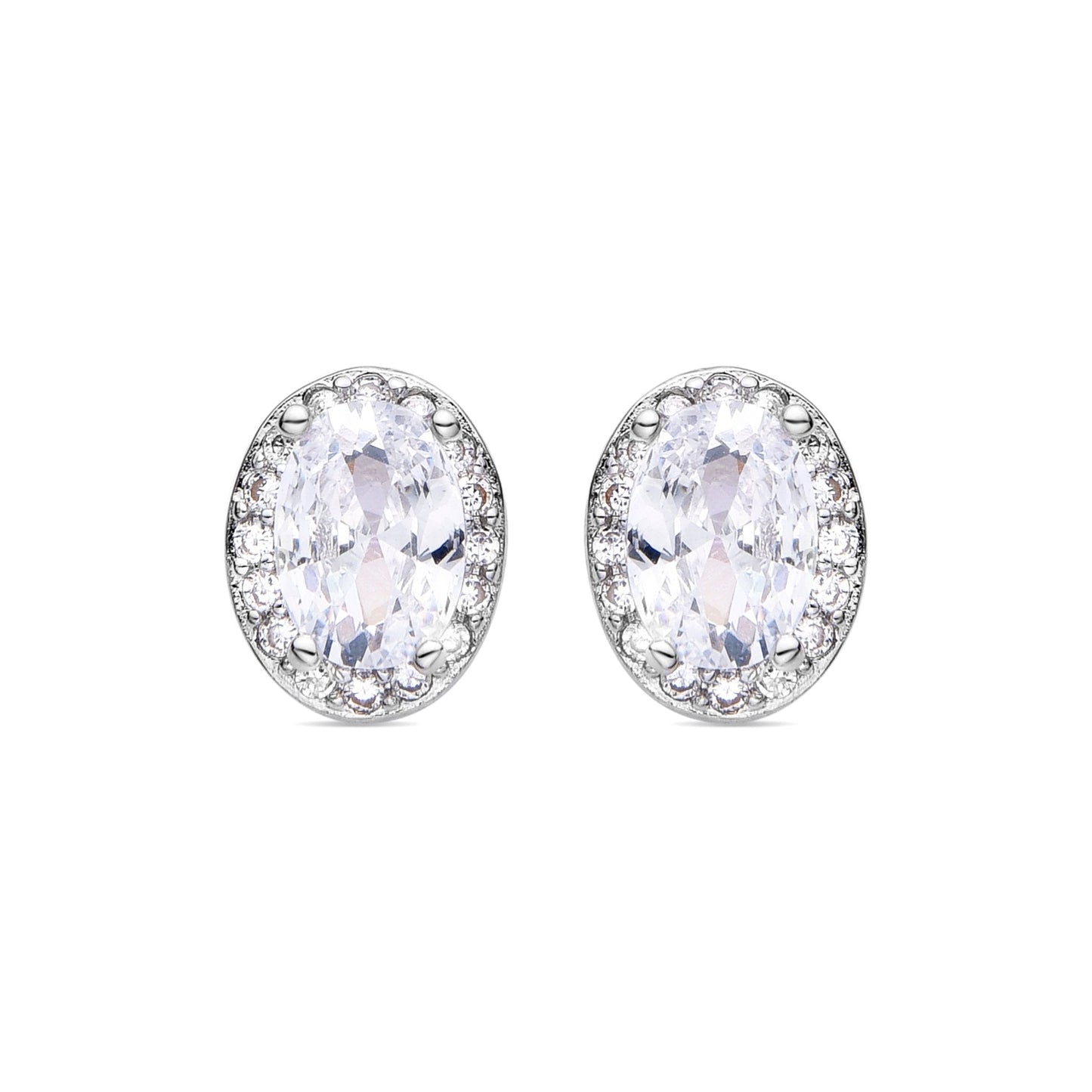 Pendientes acabado plata