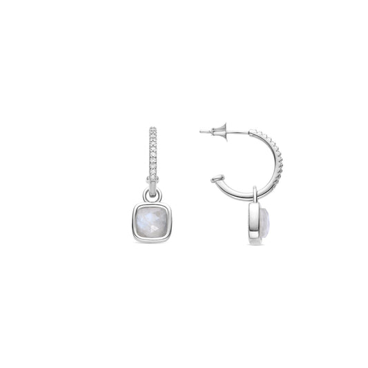 Pendientes acabado plata