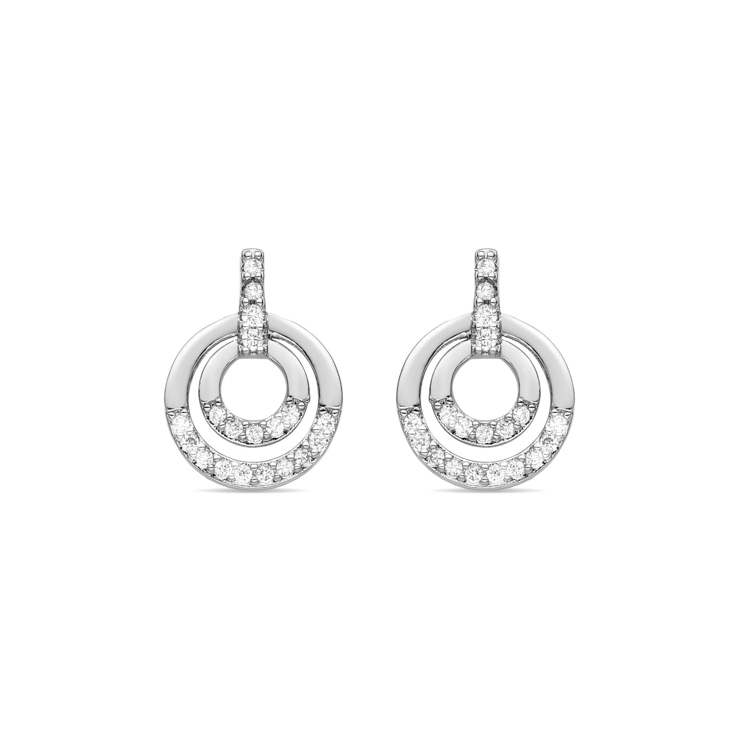 Pendientes acabado plata