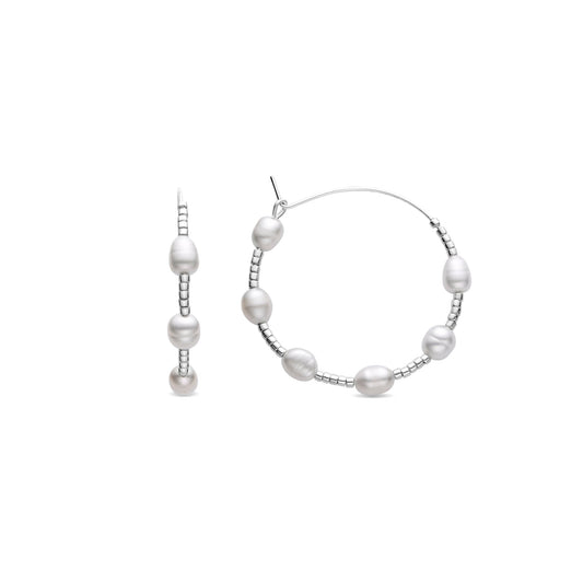 Pendientes acabado plata