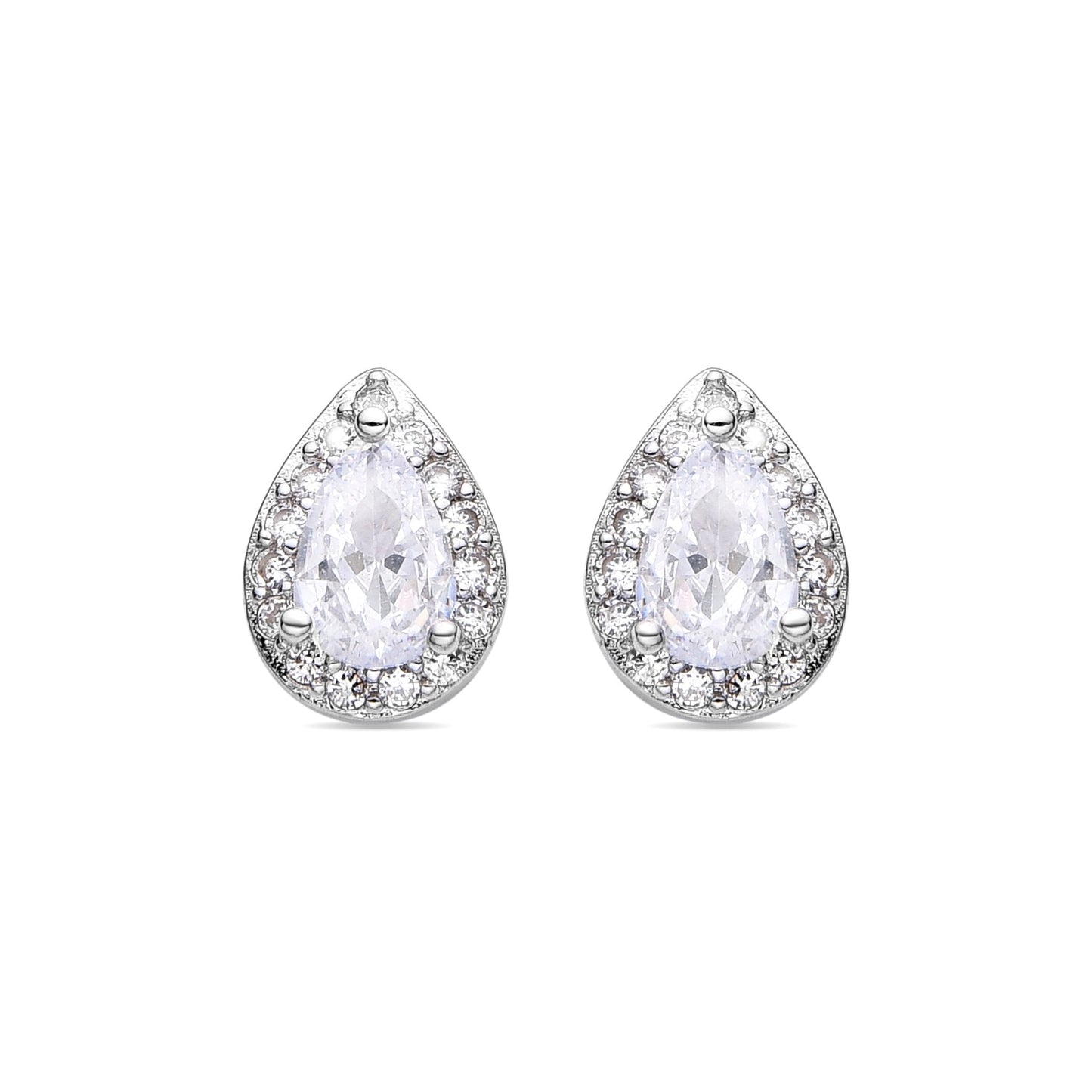 Pendientes acabado plata