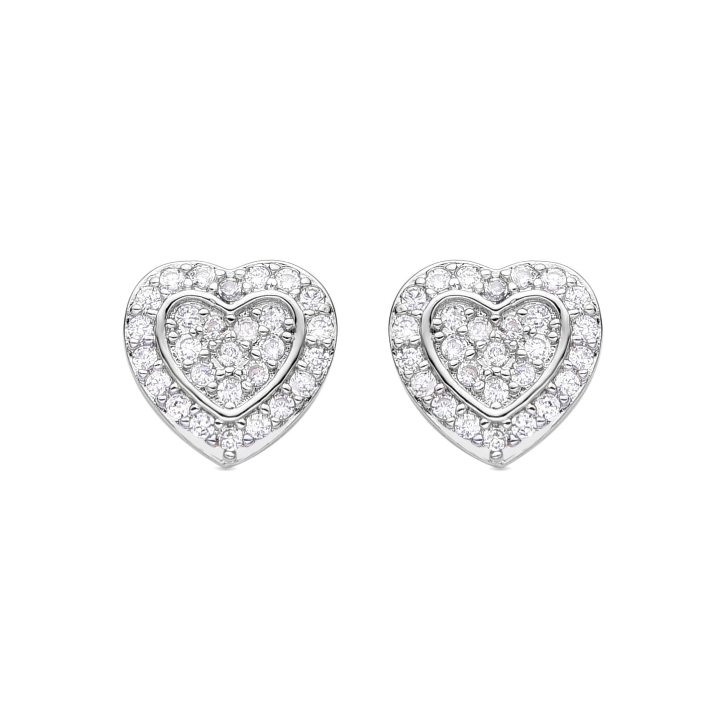 Pendientes acabado plata