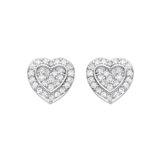 Pendientes acabado plata