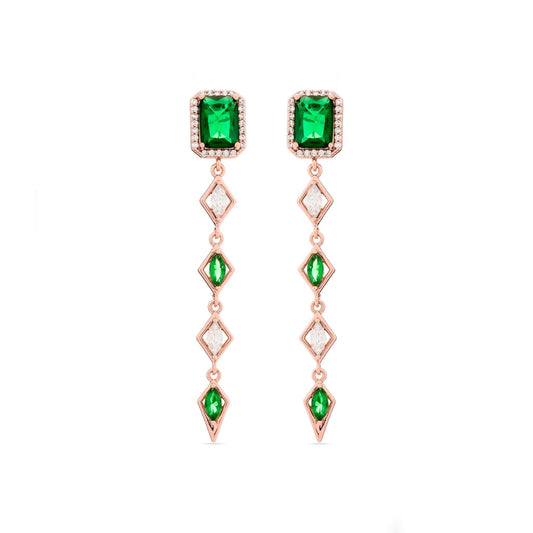 Pendientes acabados en oro 18K