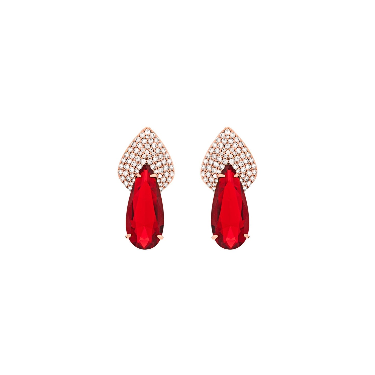 Pendientes acabados en oro 18K