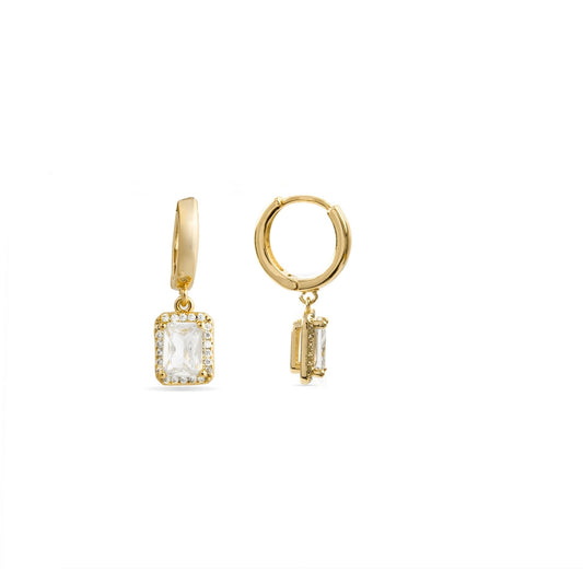 Pendientes acabados en oro 18k