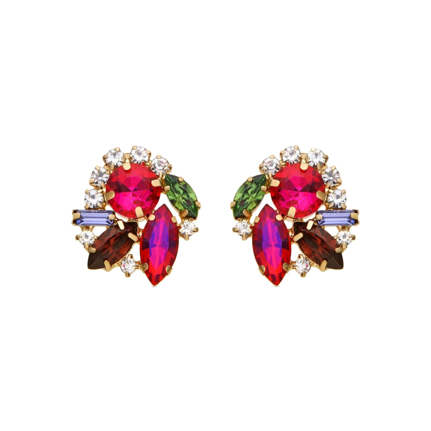 Pendientes acabados en oro amarillo 18k