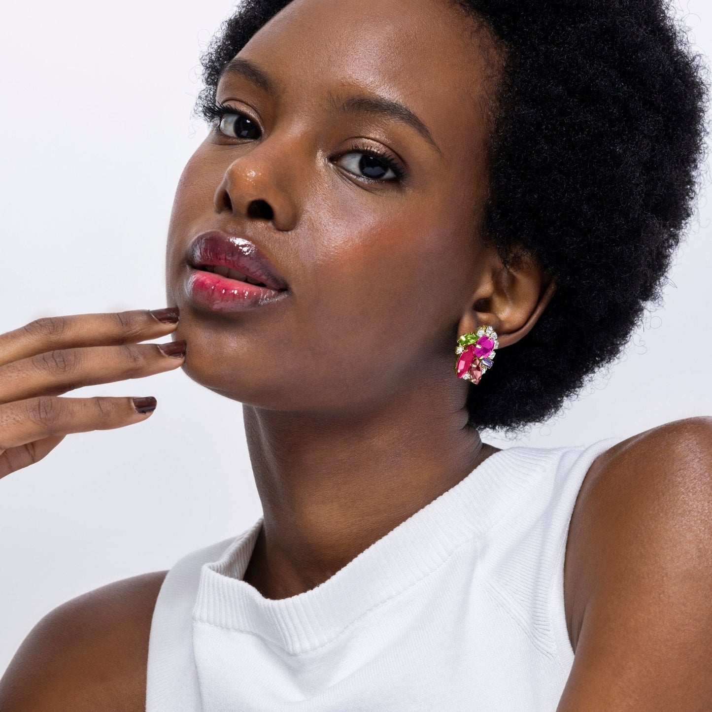 Pendientes acabados en oro amarillo 18k