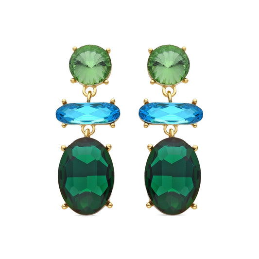 Pendientes acabados en oro amarillo 18k