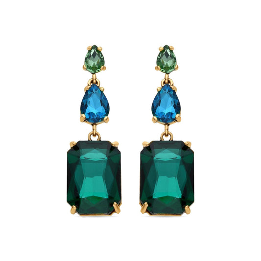 Pendientes acabados en oro amarillo 18k