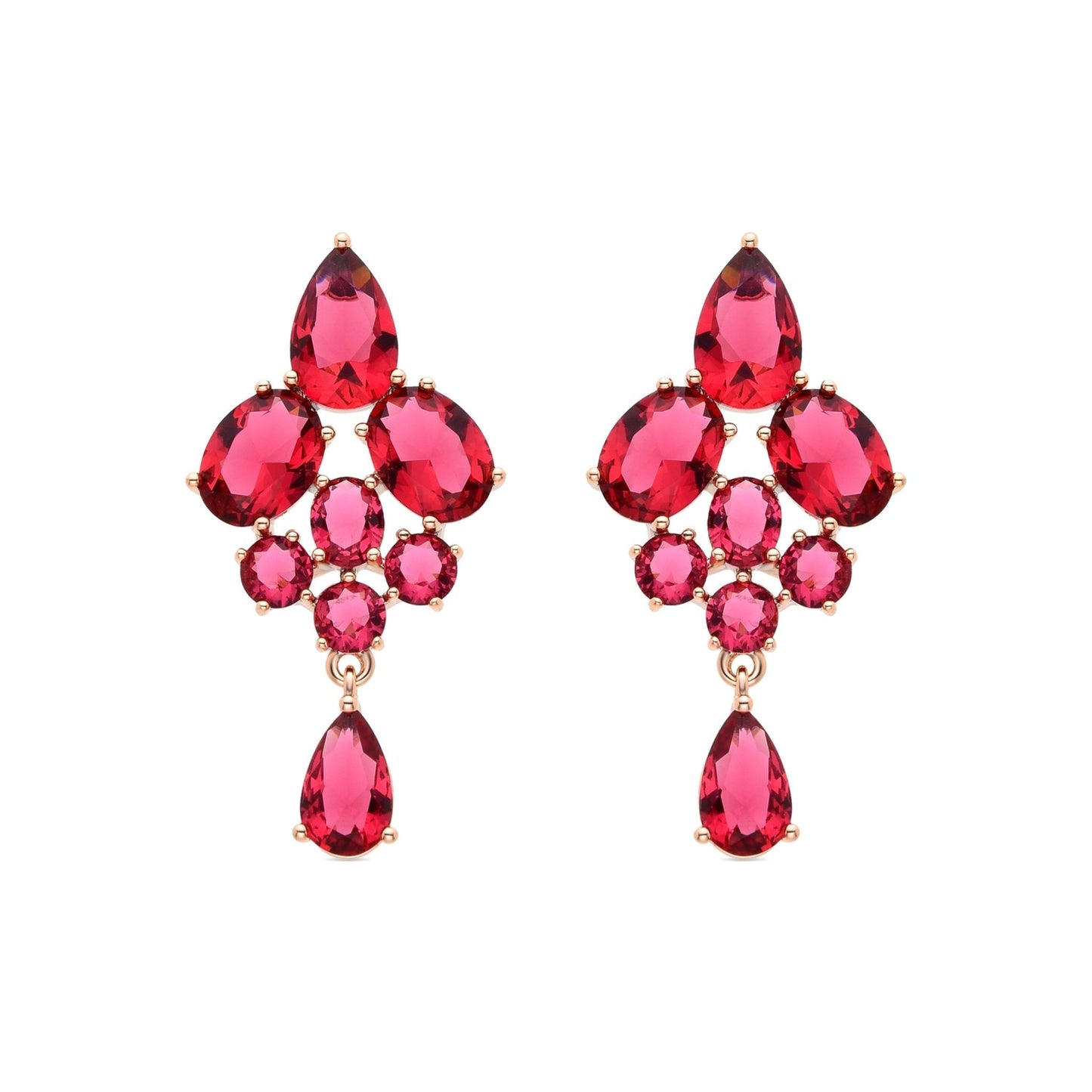 Pendientes acabados en oro amarillo de 18K