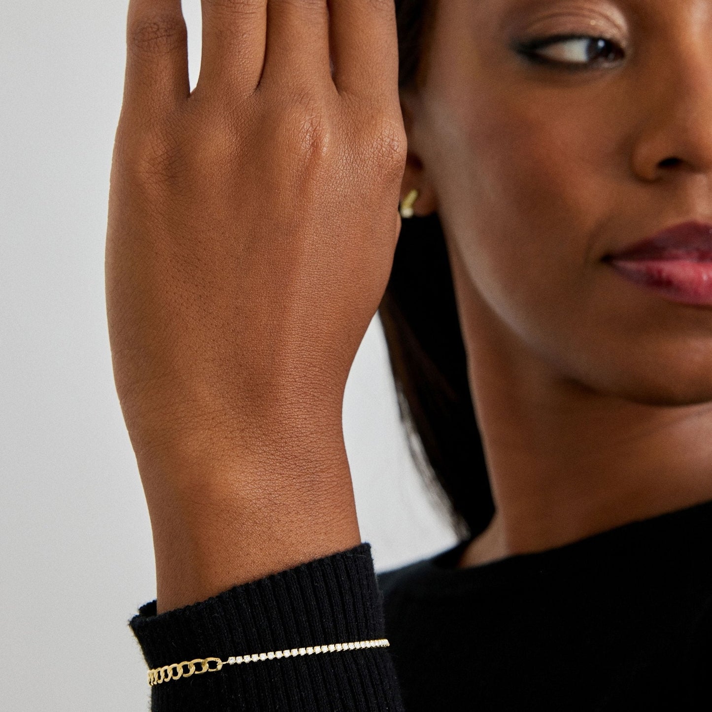 Pulsera acabado en Oro amarillo de 18 Kts