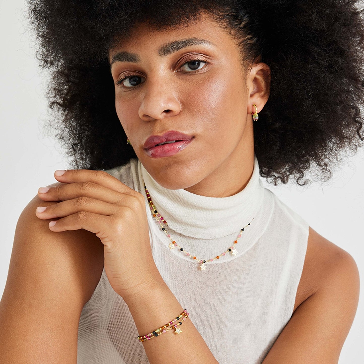 Pulsera acabado oro 18k