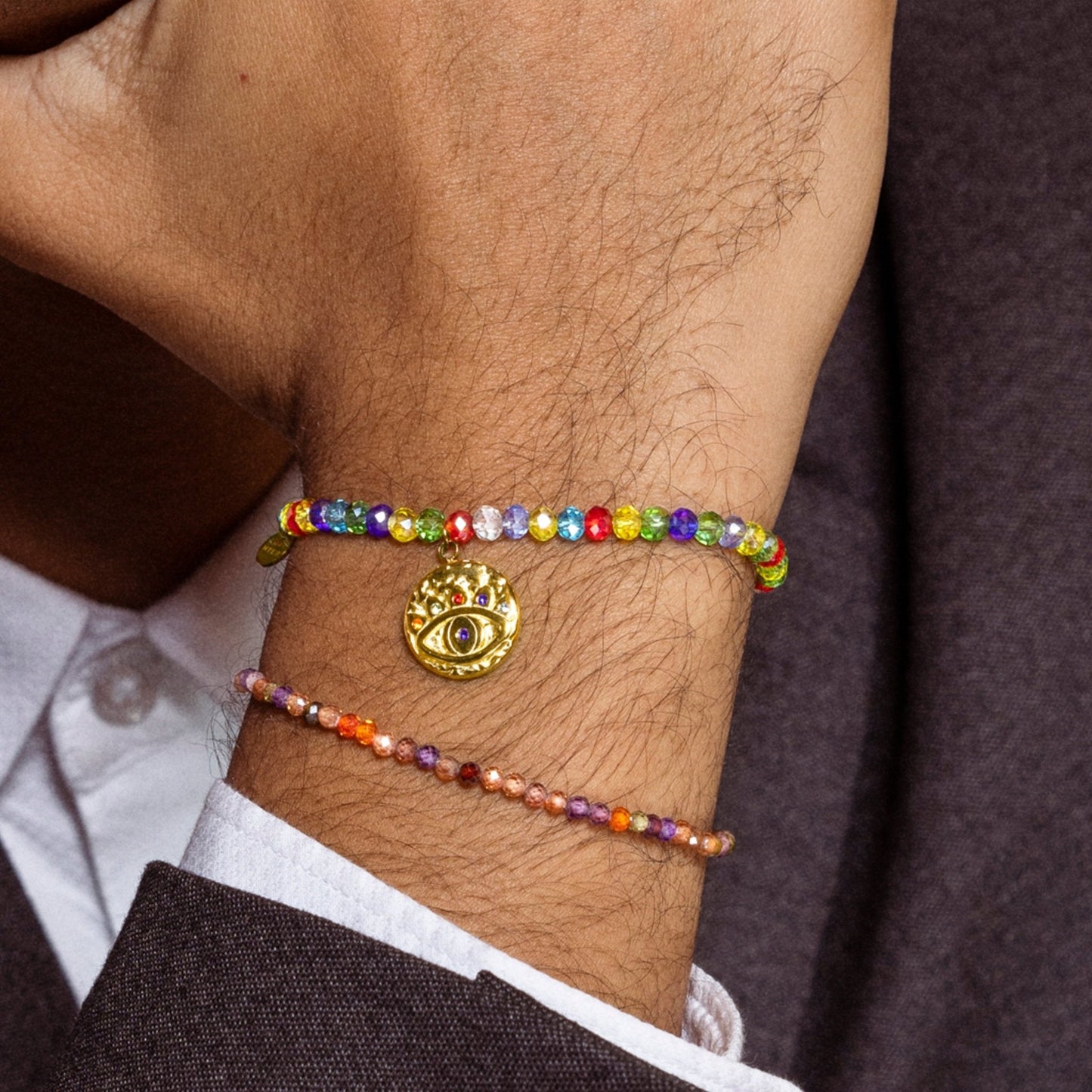 Pulsera acabado oro 18k