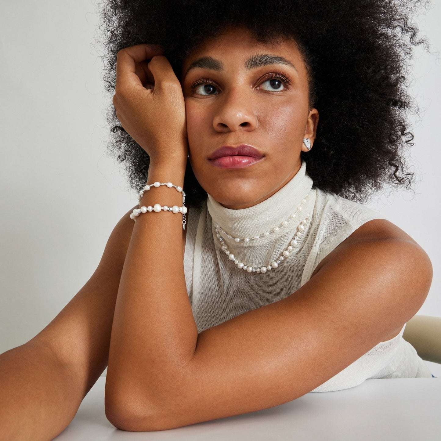 Pulsera acabado plata