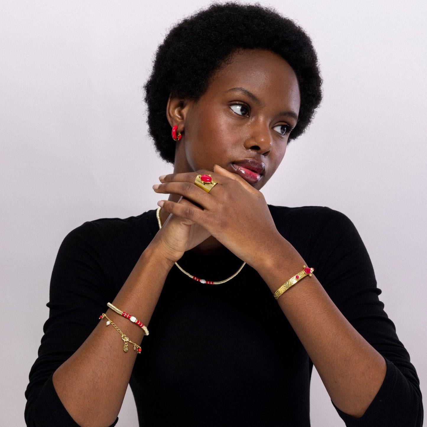 Pulsera Dilna acabada en oro amarilo 18k