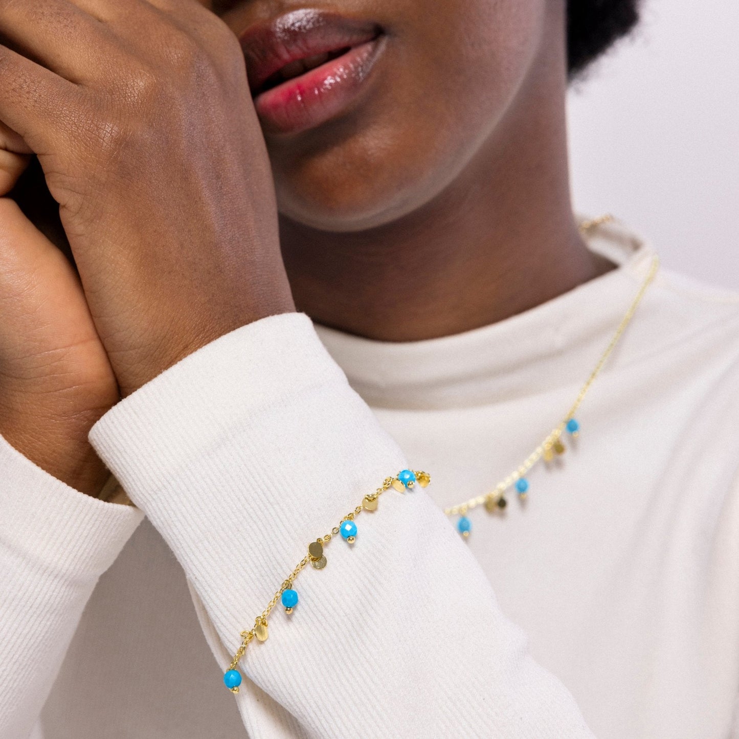 Pulsera Fawya acabada en oro amarilo 18k