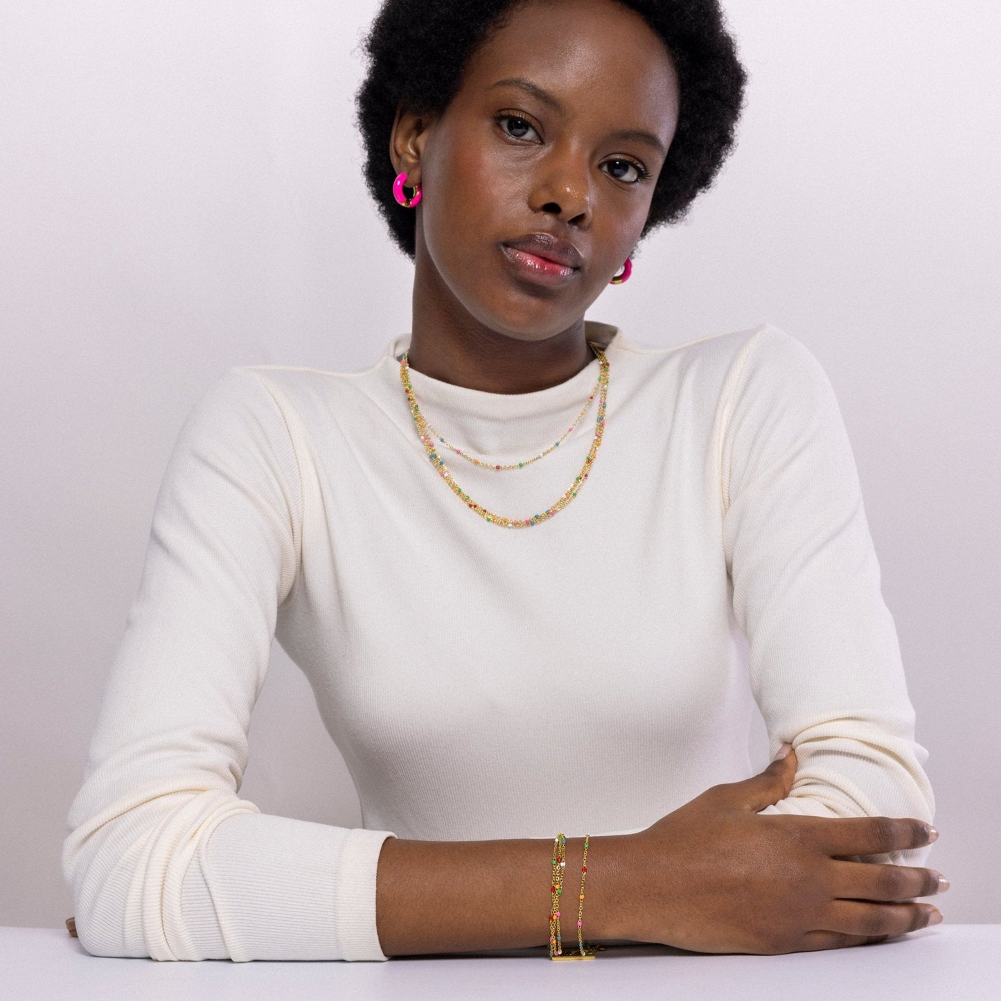 Pulsera Ukdra acabada en oro amarillo 18k