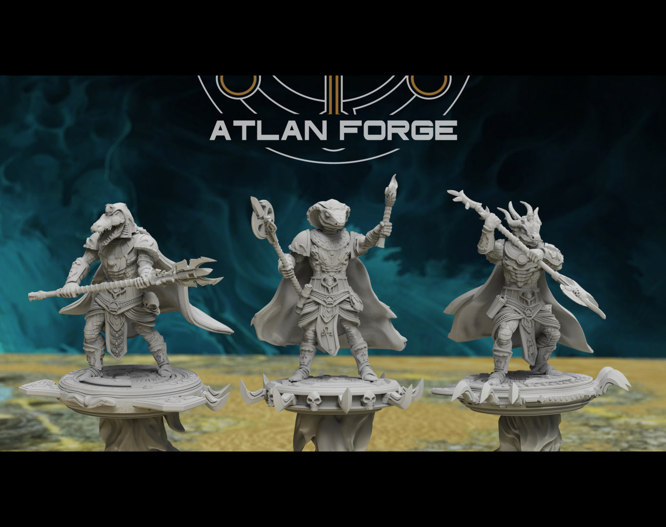 Aegyptus Reptilian Sorcerers, Atlan Forge