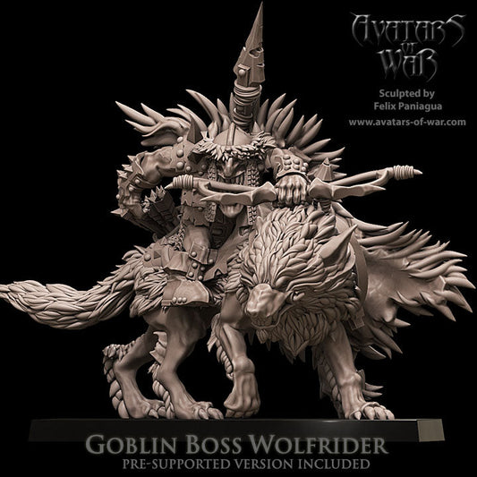 Goblin Chief on Wolf C, Avatars of War
