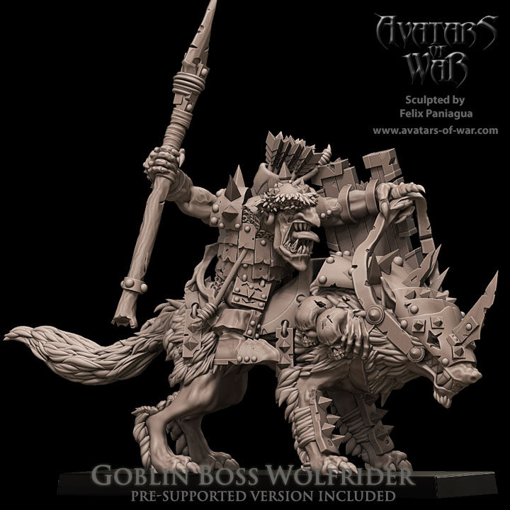 Goblin Chief on Wolf D, Avatars of War